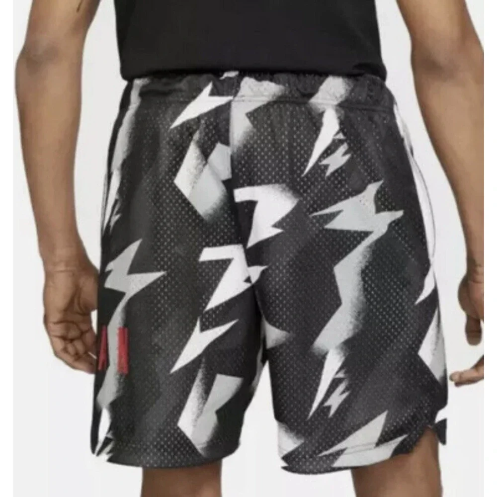 NEW Jordan Jumpman Air Allover Print Mesh Shorts Black CZ4757-010 Size XL